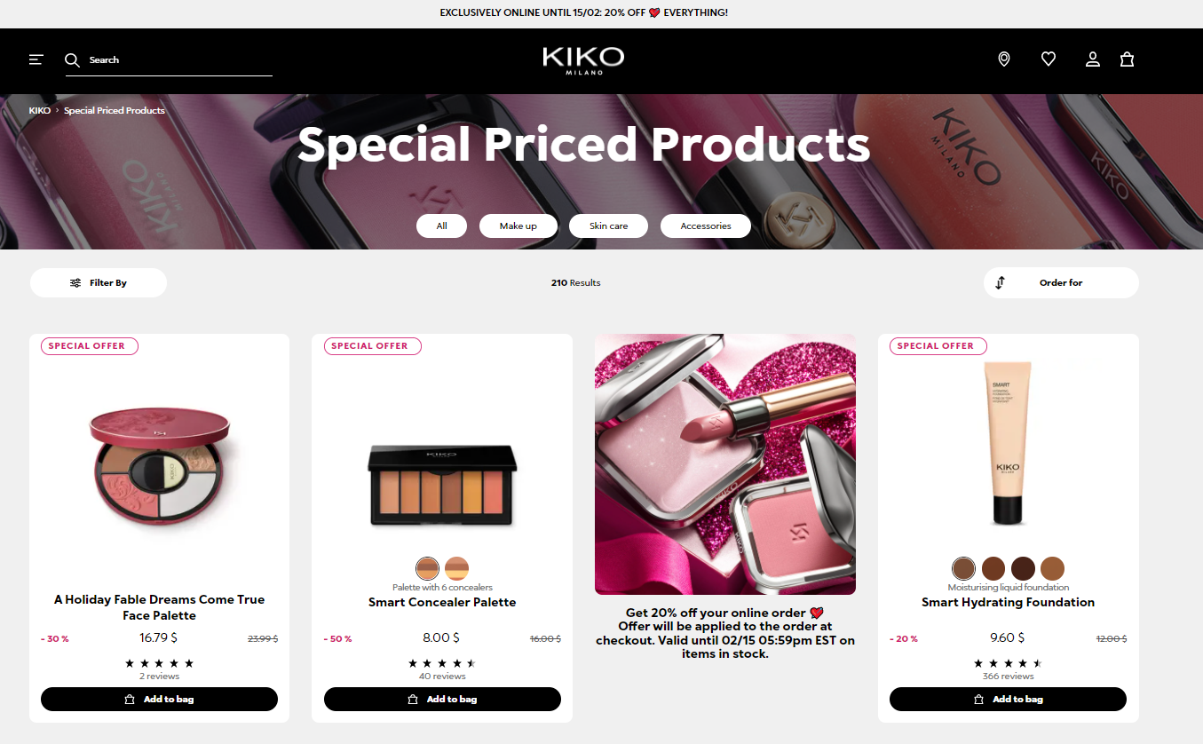 Kiko折扣代碼2024-kiko美國官網精選美妝低至5折+額外8折促銷